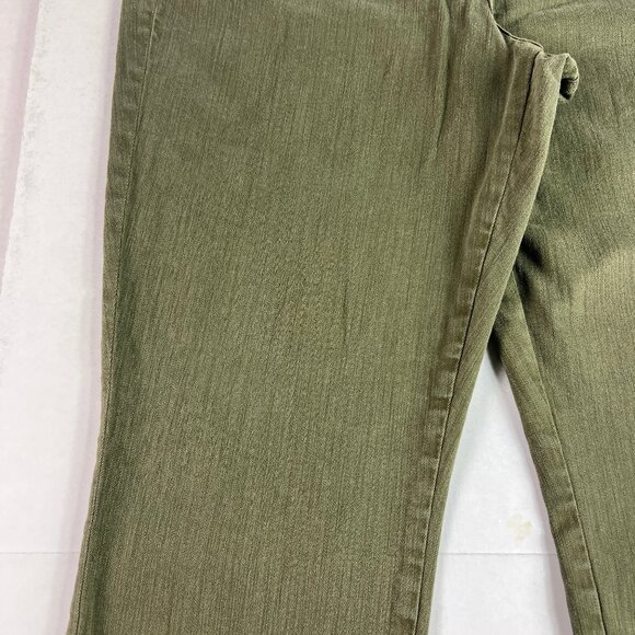 Not Your Daughters Jeans Women's 36x22* Dayla Wide Cuff Capri Green Denim Tag 14 - Picture 4 of 16